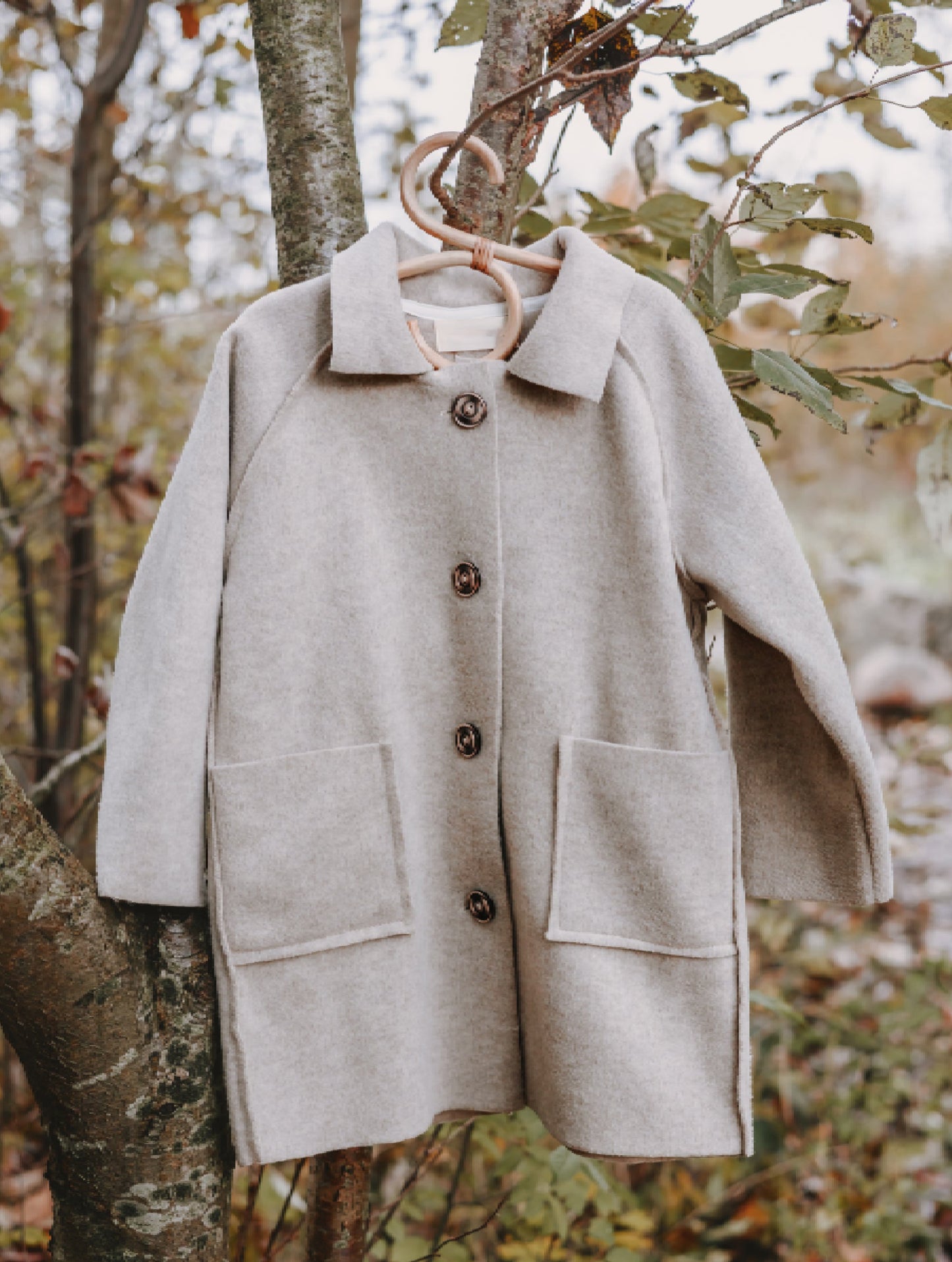 Premium Woolen Overcoat - Beige