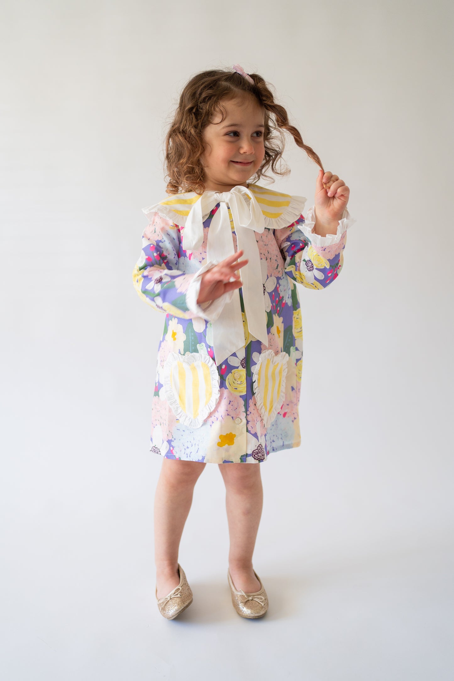 Darla Heart Print Party Dress