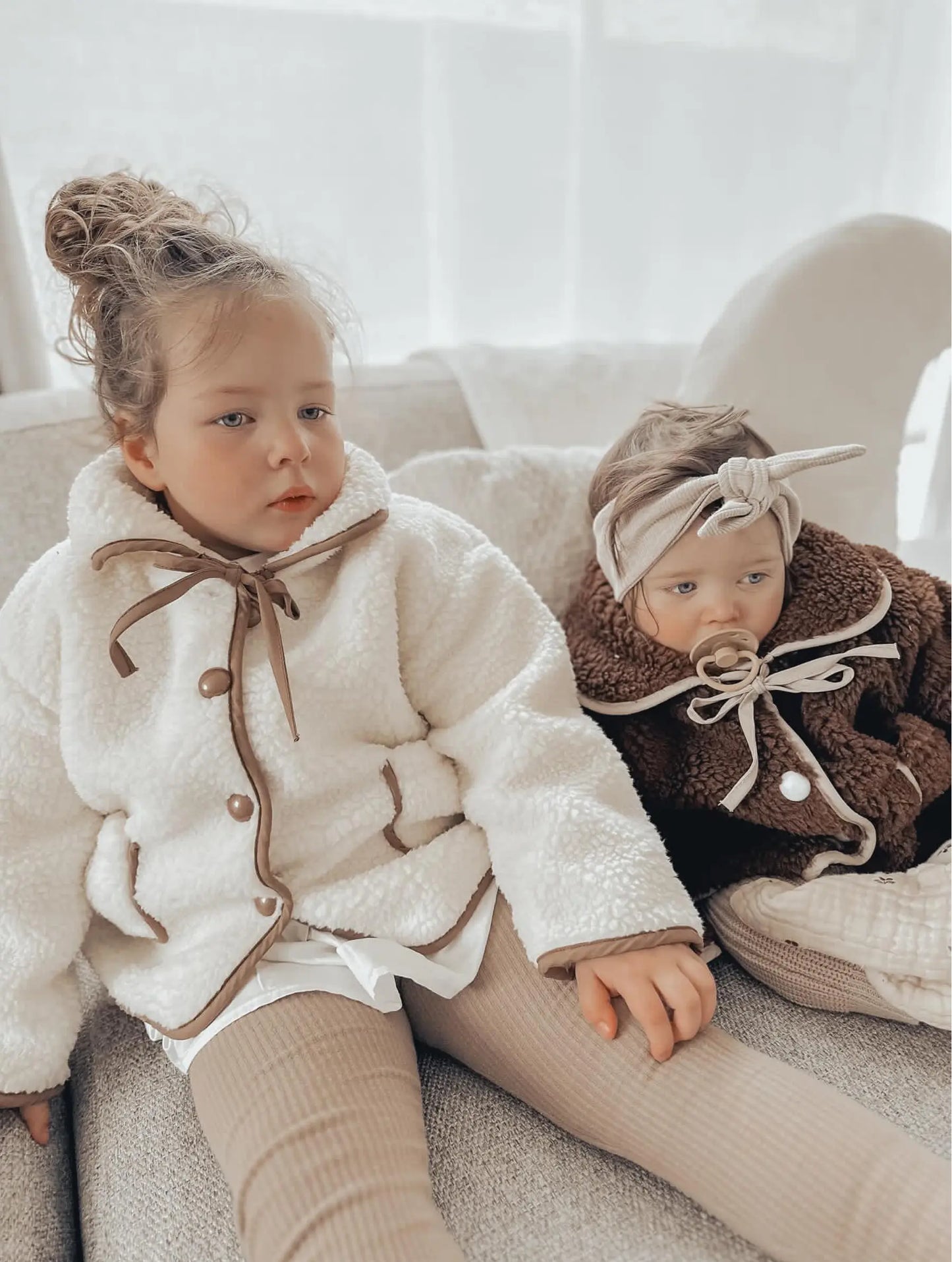 Cozy Faux Sheepskin Jacket - Cream