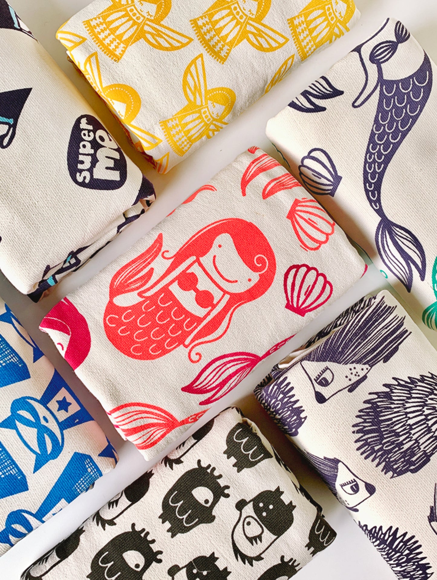 Serviette de bain Porc-épic Vert - Collection Wrap