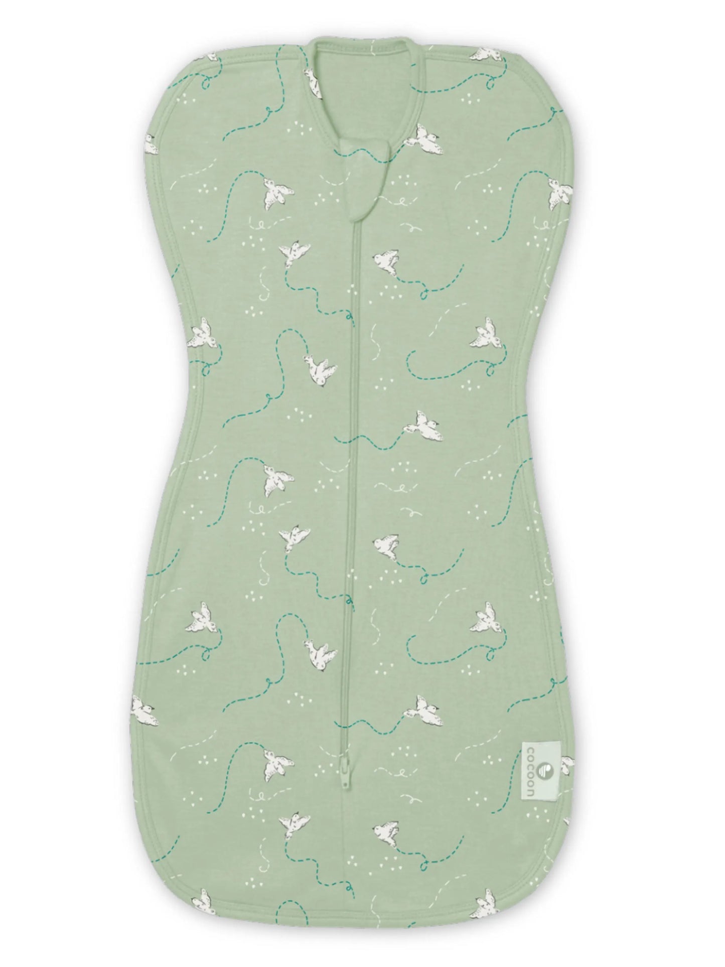 Arms Up Swaddle Pod for Newborns | Self Soothing Baby Sleep Sack | Bamboo Cotton Zipper Swaddle | Anti Startle Swaddle for Better Sleep