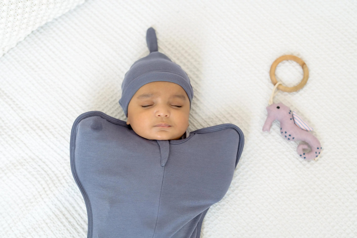 Arms Up Swaddle Pod for Newborns | Self Soothing Baby Sleep Sack | Bamboo Cotton Zipper Swaddle | Anti Startle Swaddle for Better Sleep
