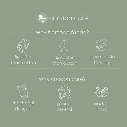 Cocoon Care Knitted Bamboo Cotton Arms Up Swaddle Sleeping Pod for Baby | Swaddle Pod for New Born Baby