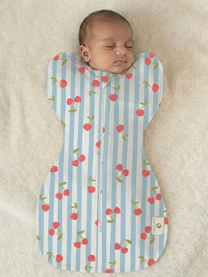 Arms Up Swaddle Pod for Newborns | Self Soothing Baby Sleep Sack | Bamboo Cotton Zipper Swaddle | Anti Startle Swaddle for Better Sleep