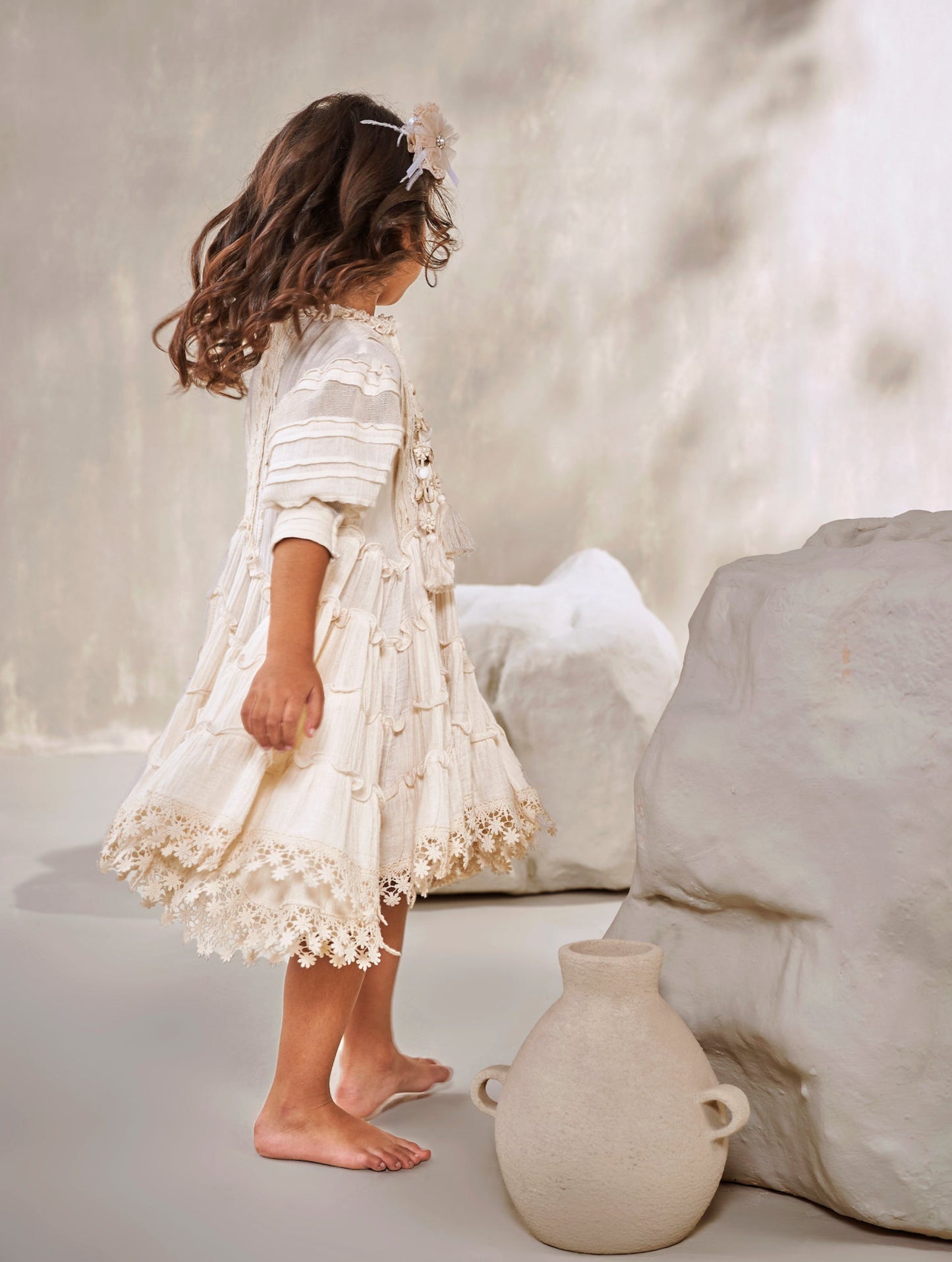 Amore Tiered Dress with Ruffle Detail