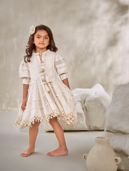 Amore Tiered Dress with Ruffle Detail