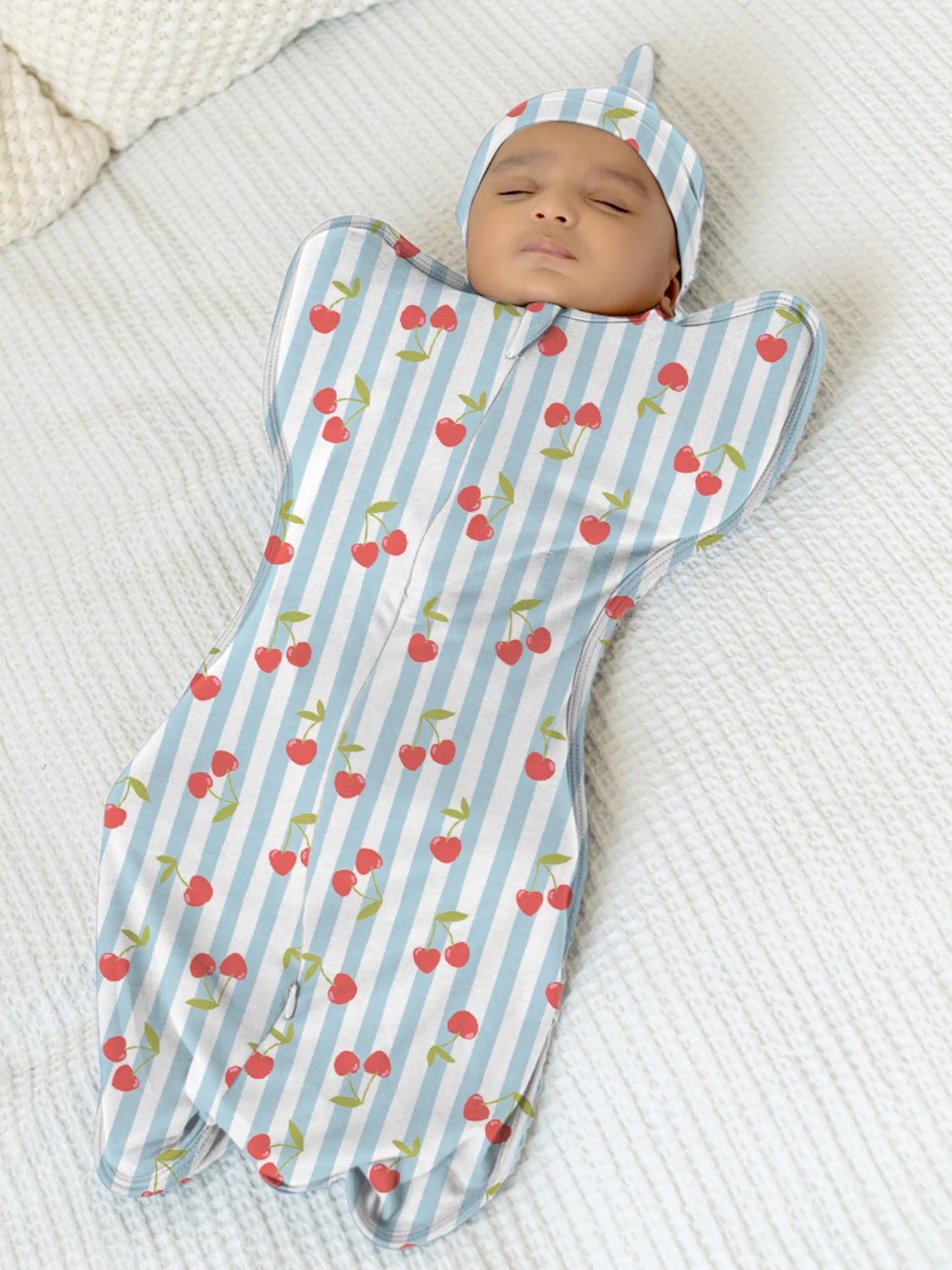 Arms Up Swaddle Pod for Newborns | Self Soothing Baby Sleep Sack | Bamboo Cotton Zipper Swaddle | Anti Startle Swaddle for Better Sleep