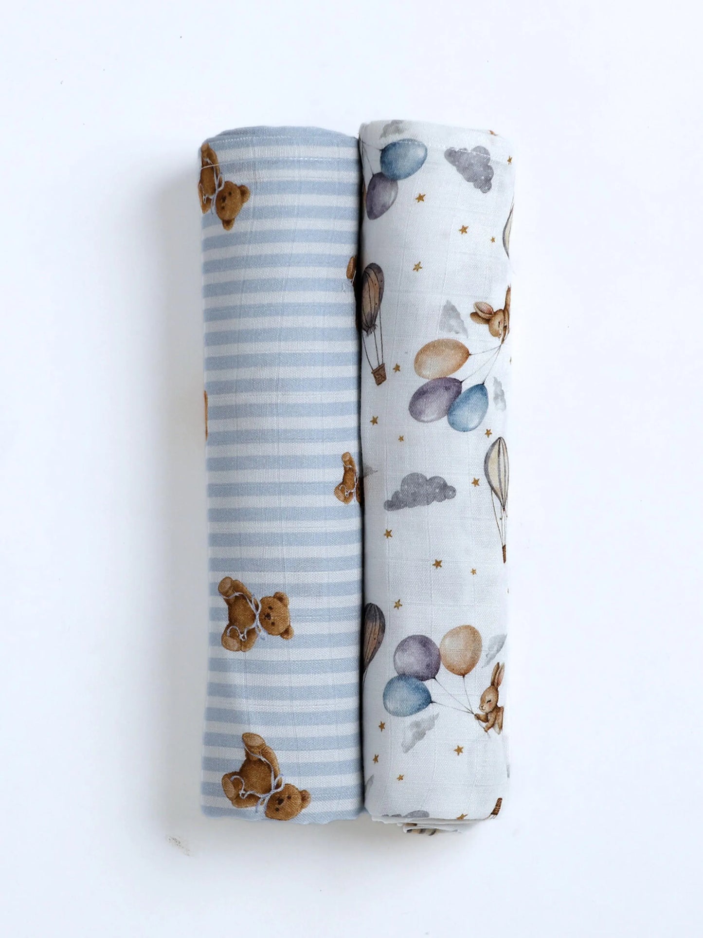 Bamboo Muslin Swaddle Blanket Set | Organic Bamboo Baby Swaddle | Newborn Receiving Blanket | Baby Shower Gift |  Baby Essentials