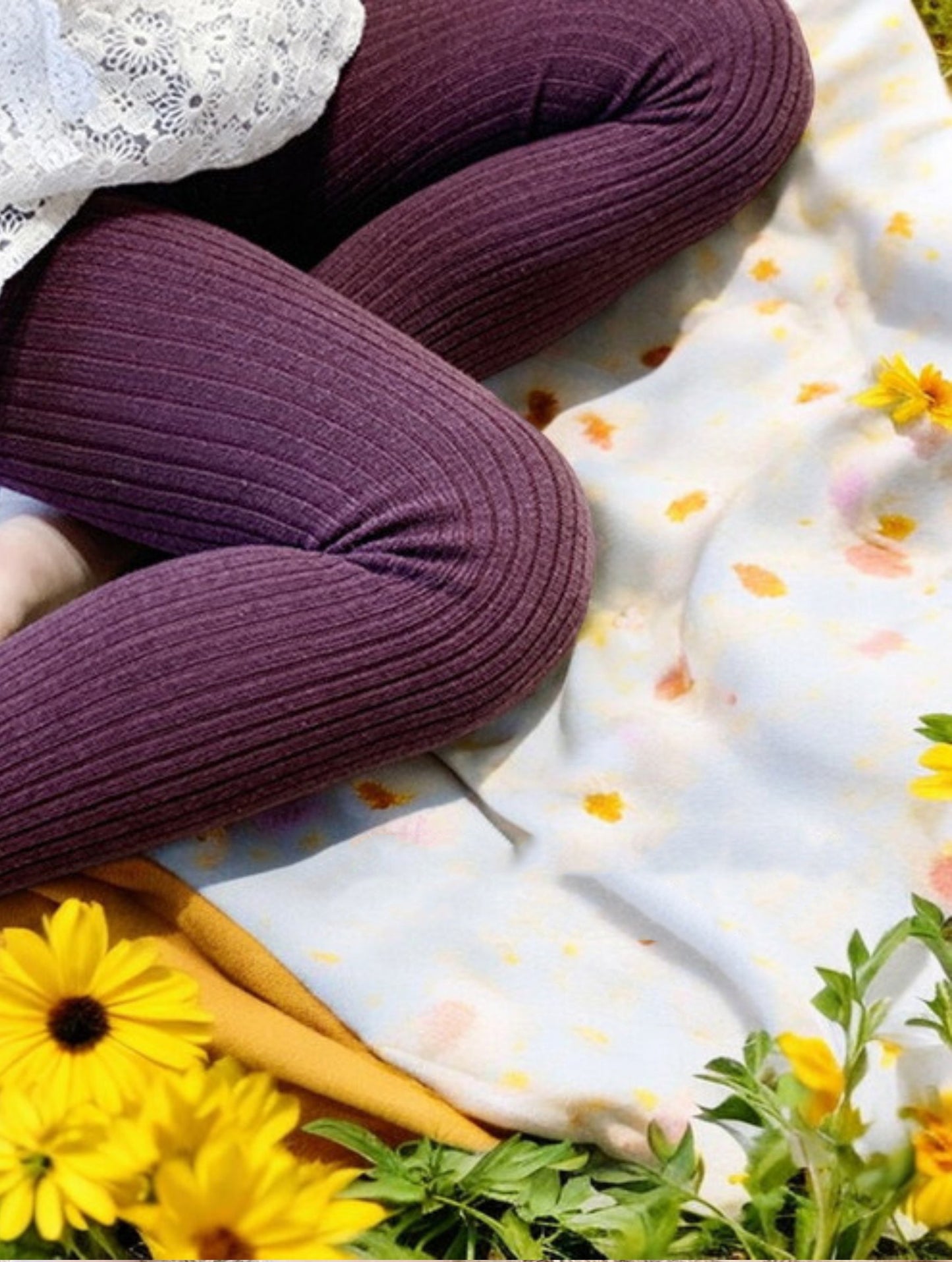 Organic Cotton Knit Leggings