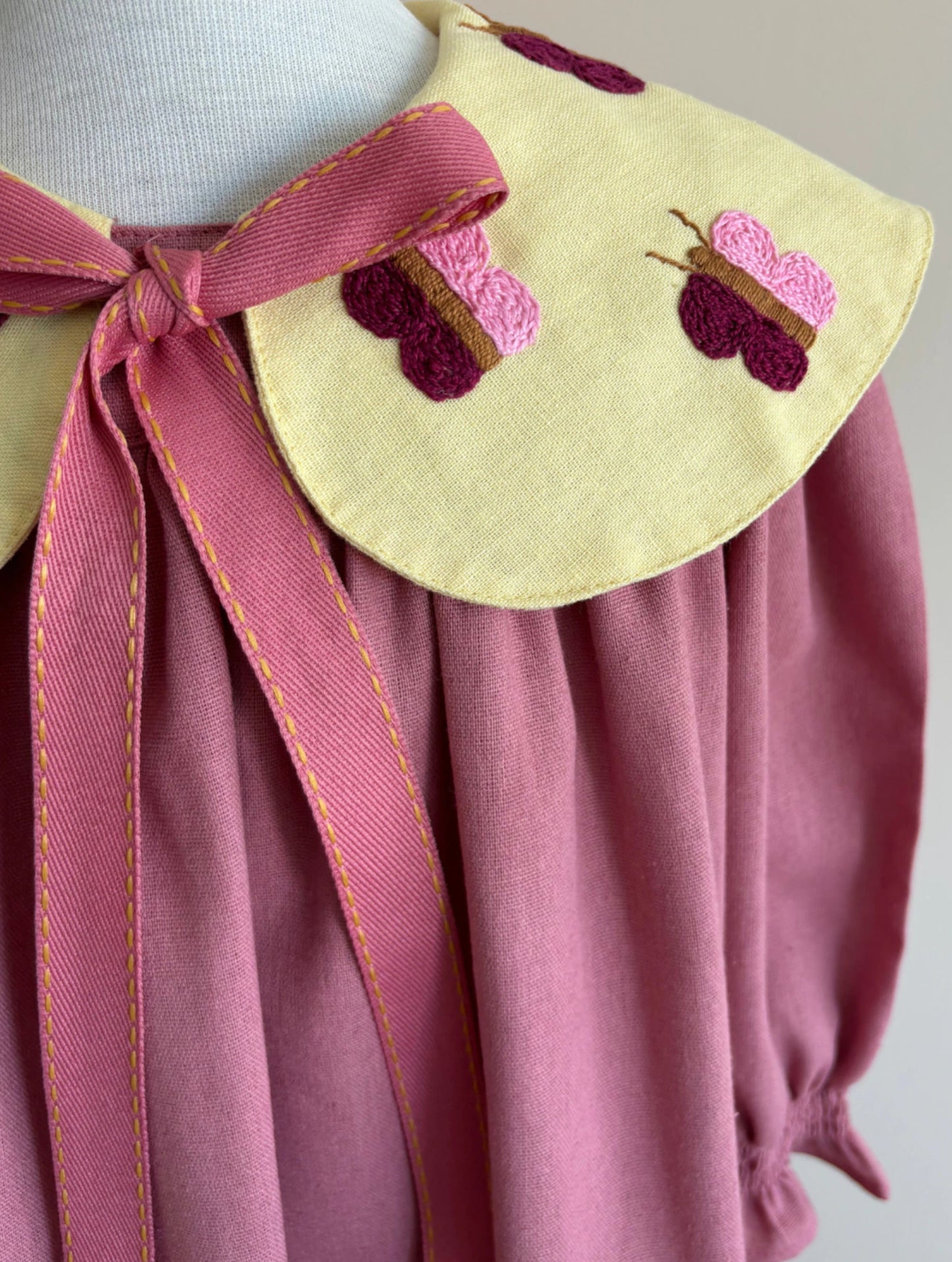 Antique Pink Butterfly Dress