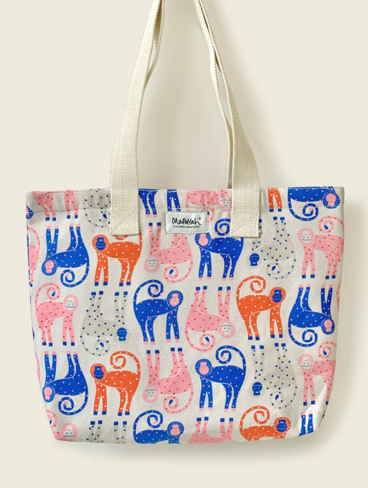 Munki Pattern Kids' Tote Bag