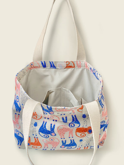 Munki Pattern Kids' Tote Bag