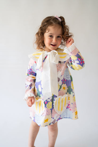 Darla Heart Print Party Dress