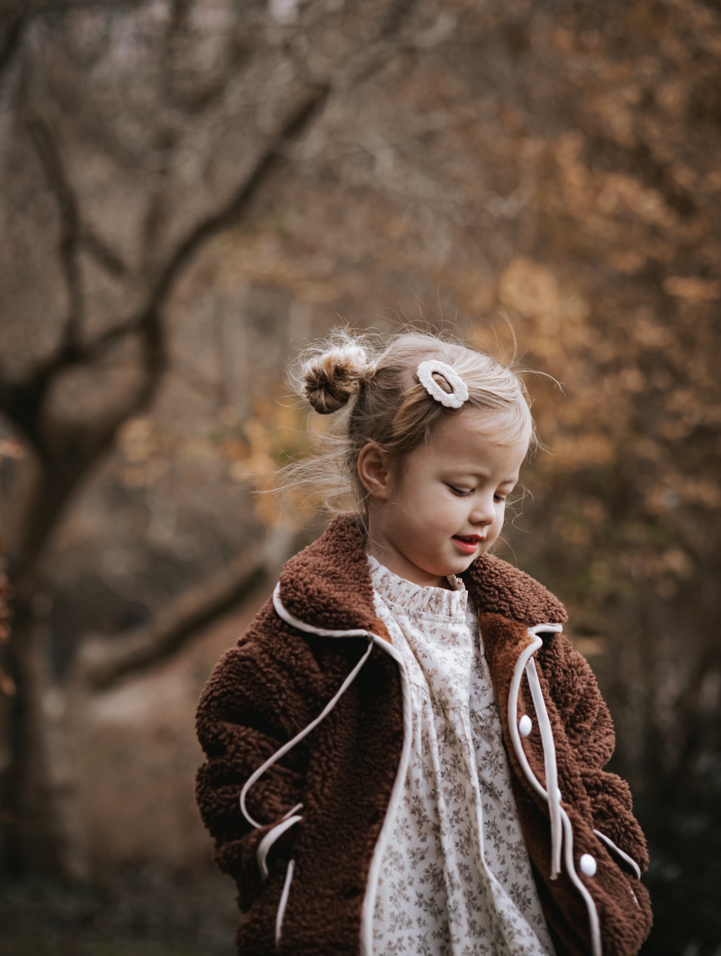 Cozy Faux Sheepskin Jacket - Brown