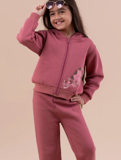 Rose Blossom Print Tracksuit