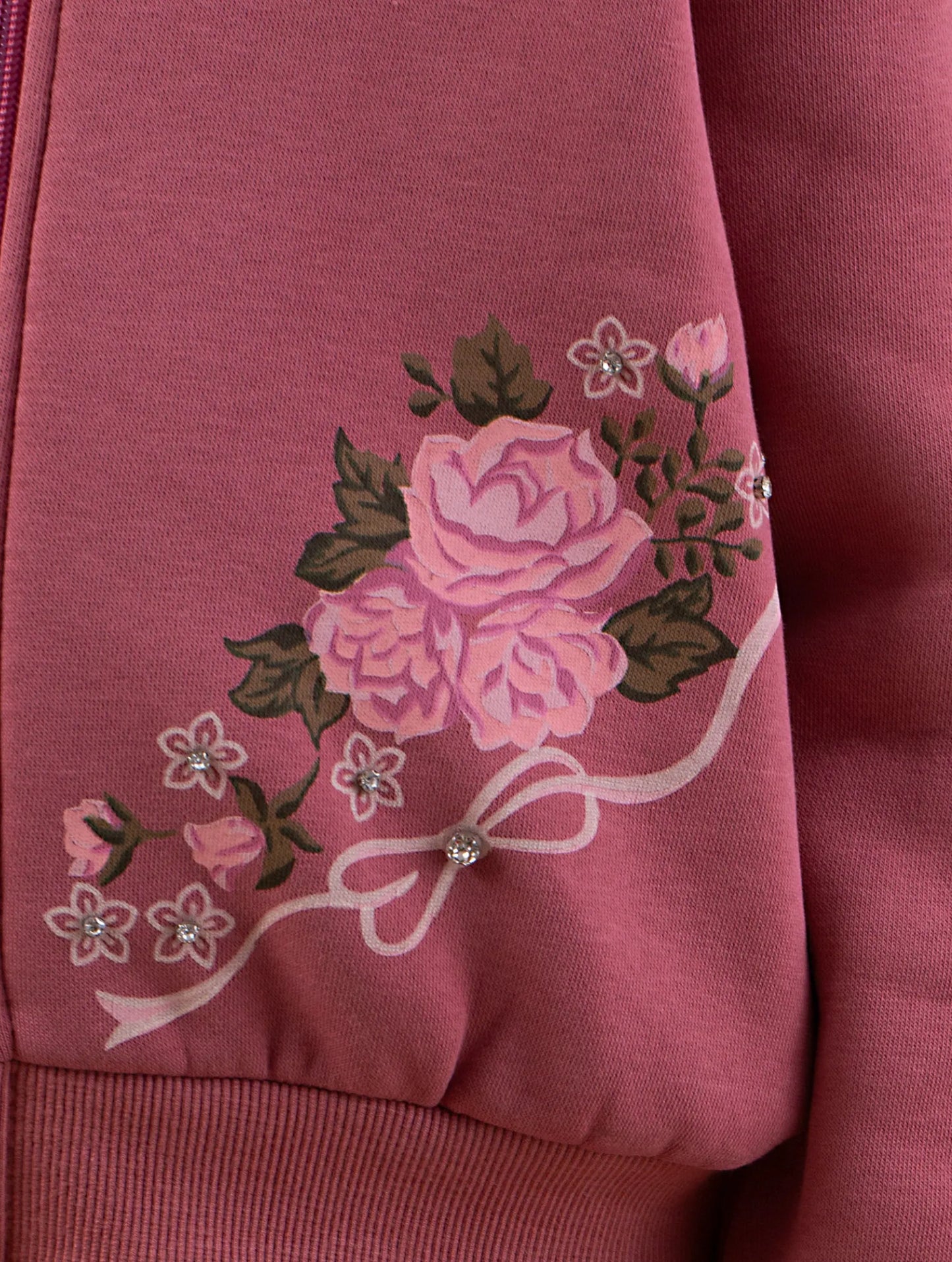 Rose Blossom Print Tracksuit