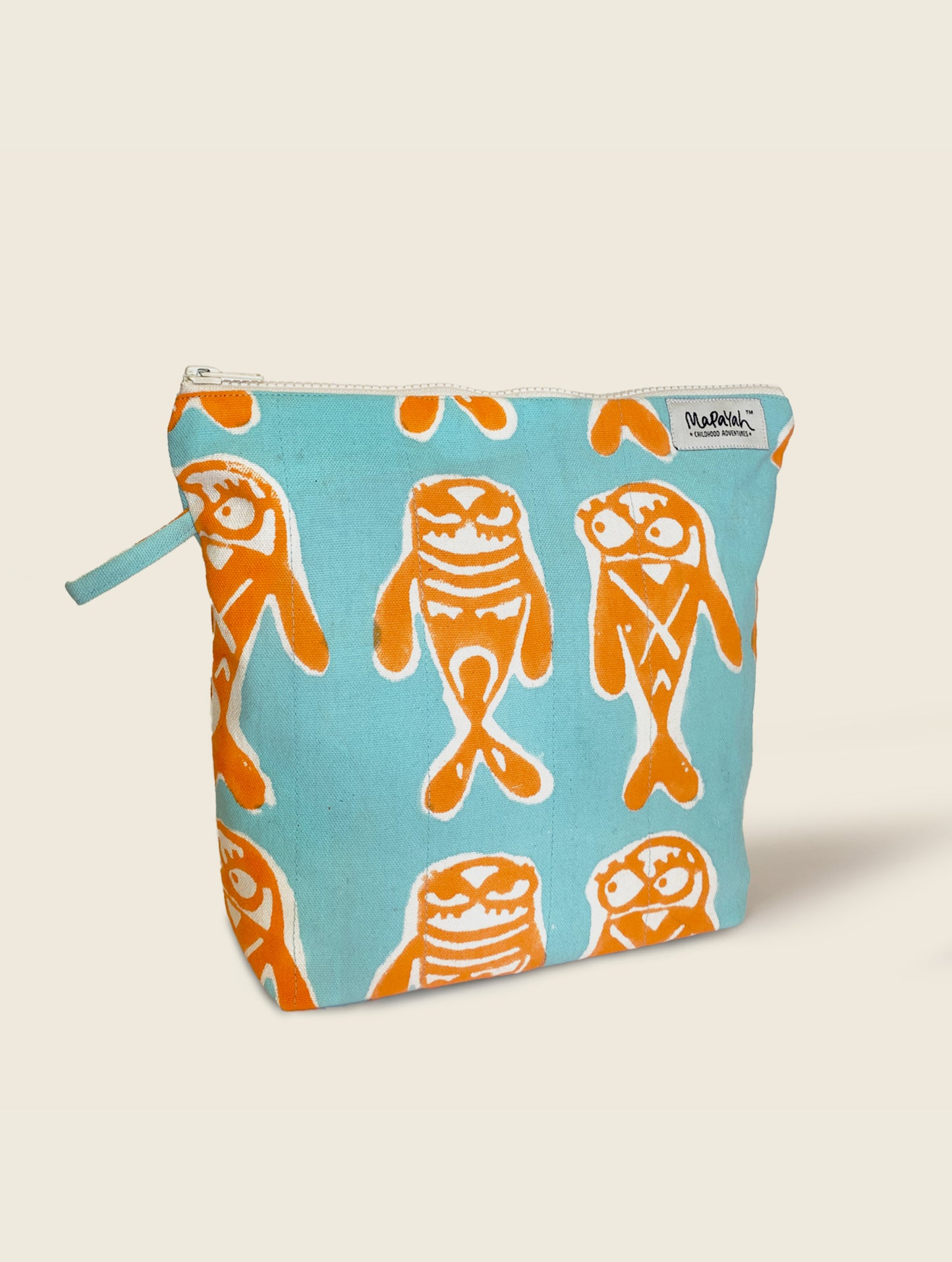 Bubbles Aqua  Print Toilet Bag