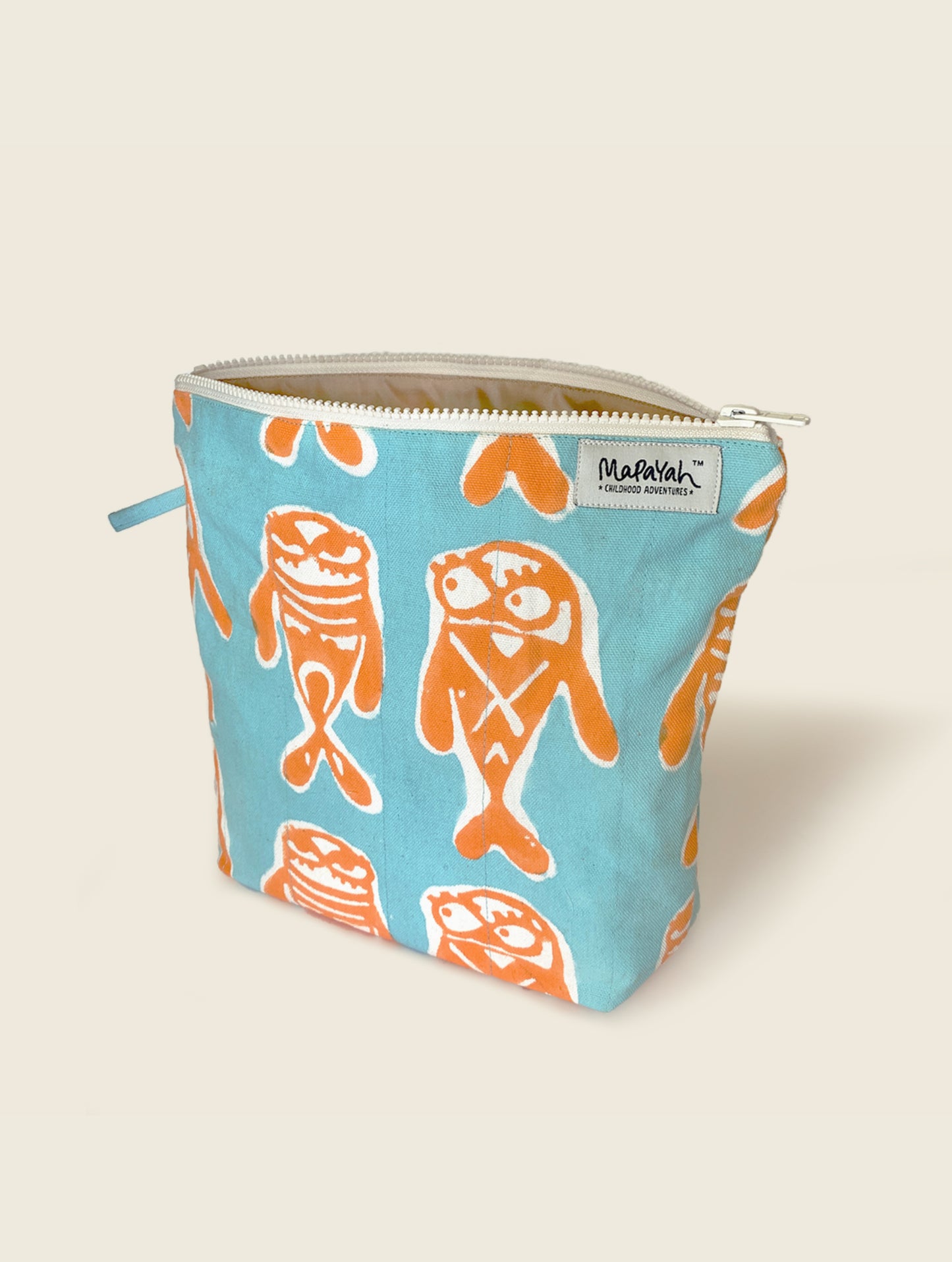 Bubbles Aqua  Print Toilet Bag