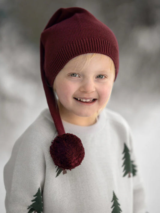 Unisex Christmas Holiday Hat with Pom Pom