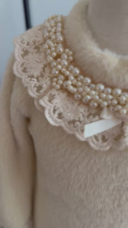 Butter Yellow Dress with Fancy Collar Detail